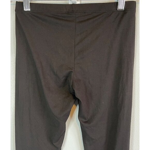 Chatoyant Womens Soft Solid Black Legging Full Length Medium Made in USA - Picture 5 of 8